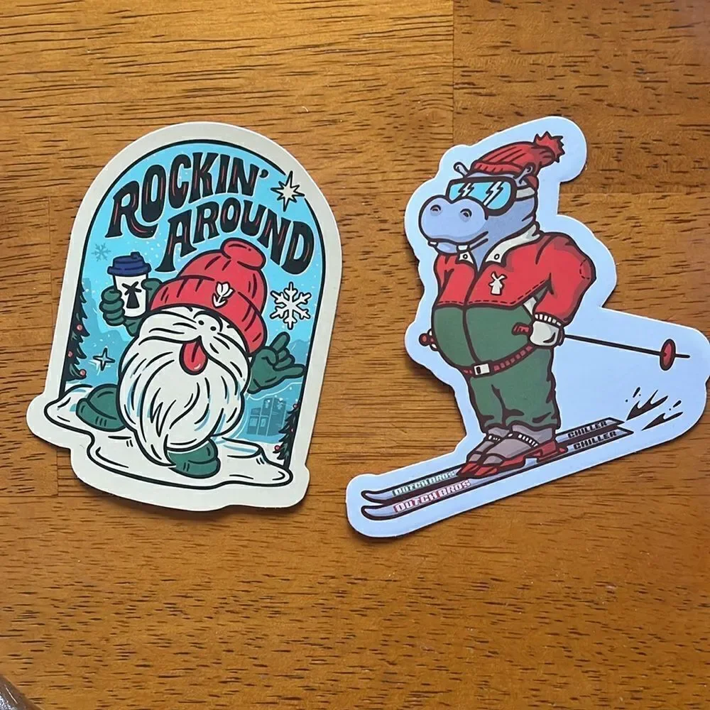 NEWEST DUTCH BROS LOGO HOLIDAY STICKERS
